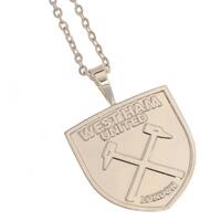 West Ham United FC Silver Plated Pendant &amp; Chain CR