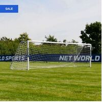 16 X 4 REPLACEMENT FOOTBALL GOAL NETS [Style: Standard] [Size:: 4.9m x 1.2m x 0.4m x 1.2m] [Thickness:: 3mm | White]