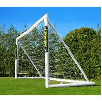 8 X 4 REPLACEMENT FOOTBALL GOAL NETS [Style: Standard] [Replacement Net Size: 2.4m x 1.2m x 0.4m x 1.2m] [Thickness:: 3mm | White] [Single or Pair:: S