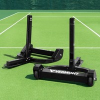 Vermont Self-Weighted Mobile Tennis Posts & Net [Tennis Net Type:: 2.5mm (33ft Singles)]