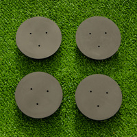 REPLACEMENT CAPS FOR GROUND SOCKETS [ALL SIZES] [Size:: 34mm Ground Socket] [Shape:: Round Socket]