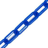 5m/25m Plastic Chain Barrier – Chain Only [6mm/8mm - 8x Colours] [Colour: White] [Thickness:: 6mm]