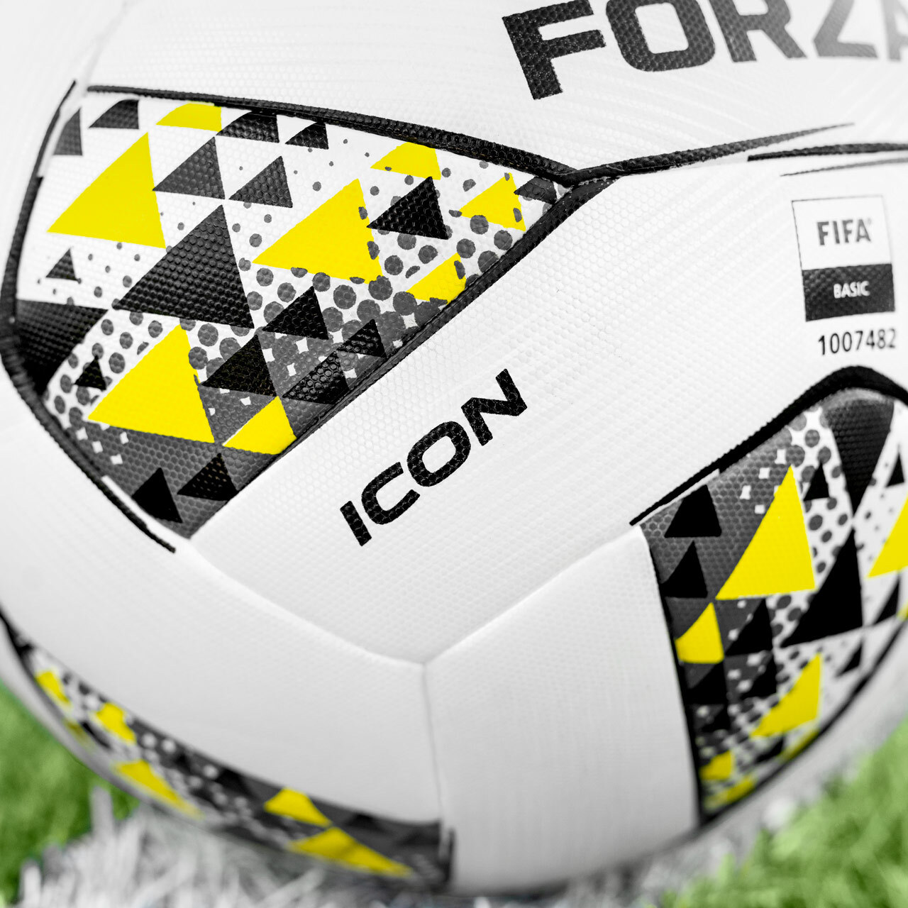 FORZA Icon Pro Match Soccer Balls [International Match Certified] [Colour: Yellow / White] [Ball Size:: Size 3 (Kids)]
