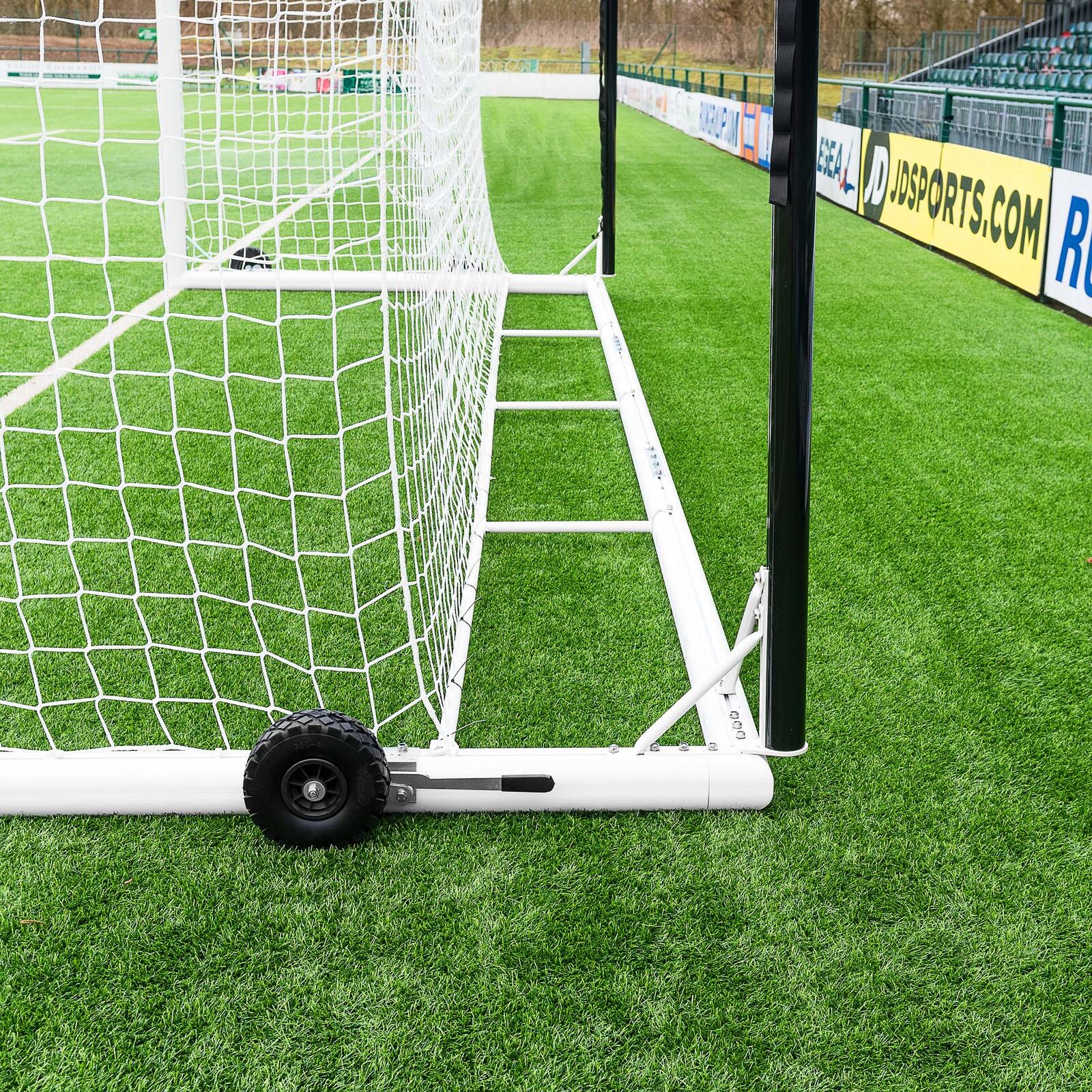 5M X 2M FORZA ALU110 BOX FREESTANDING STADIUM SOCCER GOAL [Single or Pair:: Single] [Wheel Options:: 360° Wheels] [Goal Weights:: With Weights]