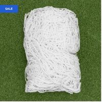 18.5 X 6.5 REPLACEMENT FOOTBALL GOAL NETS [Style: Standard] [Size:: 5.6m x 2.0m x 0.9,m x 1.8m] [Thickness:: 3mm | White] [Single or Pair:: Single]