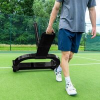 Vermont Self-Weighted Mobile Tennis Posts & Net [Tennis Net Type:: 2.5mm (33ft Singles)]