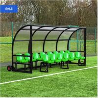 FORZA ALU60 TEAM SHELTER & BENCH [2 TIER] [Colour: White] [Shelter Length & Seats:: 3m + 2m | 10 Seats]
