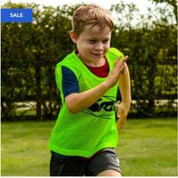 FORZA PRO RUGBY TRAINING VESTS [5 - 15 PACKS] [Colour: Green] [Pack Size:: Pack of 5] [Bib Size:: Kids]