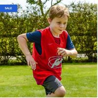 FORZA PRO RUGBY TRAINING VESTS [5 - 15 PACKS] [Colour: Red] [Pack Size:: Pack of 10] [Bib Size:: Kids]