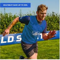 FORZA PRO RUGBY TRAINING VESTS [5 - 15 PACKS] [Colour: Blue] [Pack Size:: Pack of 10] [Bib Size:: Adult (Small / Medium)]