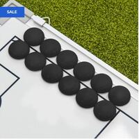 LARGE [3CM] COACHING BOARD MAGNETS [12/26 QTY] [Colour: Black] [Pack Size:: Pack of 12]