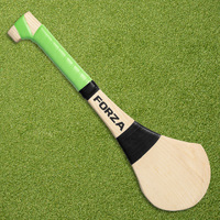 FORZA Ash Wood Hurling (GAA) Stick [5 Sizes] [Grip Colour:: Green] [Stick Size:: 18"]