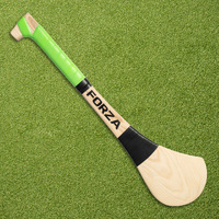 FORZA Ash Wood Hurling (GAA) Stick [5 Sizes] [Grip Colour:: Green] [Stick Size:: 24"]