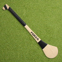 FORZA Ash Wood Hurling (GAA) Stick [5 Sizes] [Grip Colour:: Black] [Stick Size:: 30"]