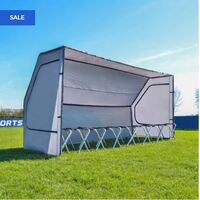 SOCCER TEAM SHELTER & 8 SEAT BENCH PACKAGE