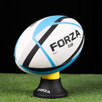 FORZA Club Rugby Ball [4 Sizes] [Ball Size:: Size 2] [Colour: Blue] [Pack Size:: Pack of 3]