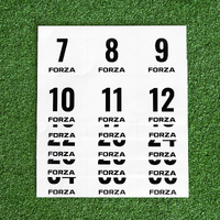 FORZA Number Stickers (For Goal Post Identification) [Pack Options: 1 - 12]