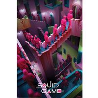 Squid Game Poster Crazy Stairs 104