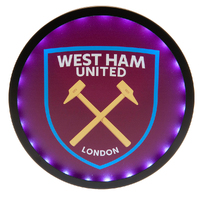 West Ham United FC Metal LED Logo Sign