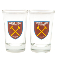 West Ham United FC 2pk Shot Glass Set