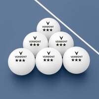 VERMONT TABLE TENNIS BALLS [Ball Standard: 3 Stars | Pro] [Pack Size:: Pack of 3]