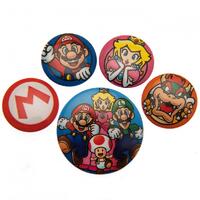 Super Mario Button Badge Set