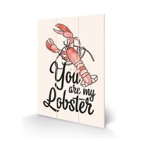 Friends Wood Print Lobster