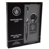 Manchester City FC Pen &amp; Keyring Set