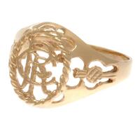 Rangers FC 9ct Gold Crest Ring Large