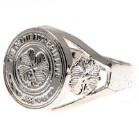 Celtic FC Silver Plated Crest Ring Medium