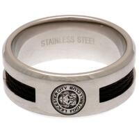 Leicester City FC Black Inlay Ring Small