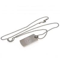 Leicester City FC Engraved Dog Tag &amp; Chain
