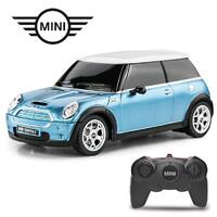 Mini Cooper S Radio Controlled Car 1:24 Scale Blue
