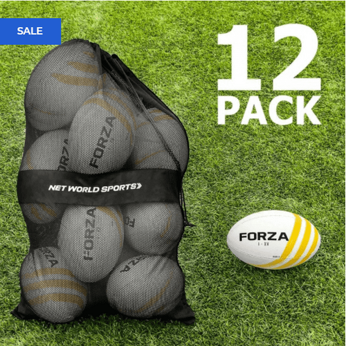 FORZA RUGBY BALLS & CARRY BAG [PACK OF 12]