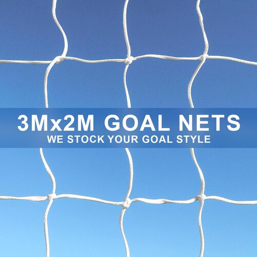 3M X 2M REPLACEMENT FOOTBALL GOAL NETS