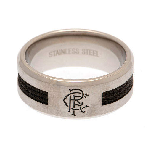 Rangers FC Black Inlay Ring