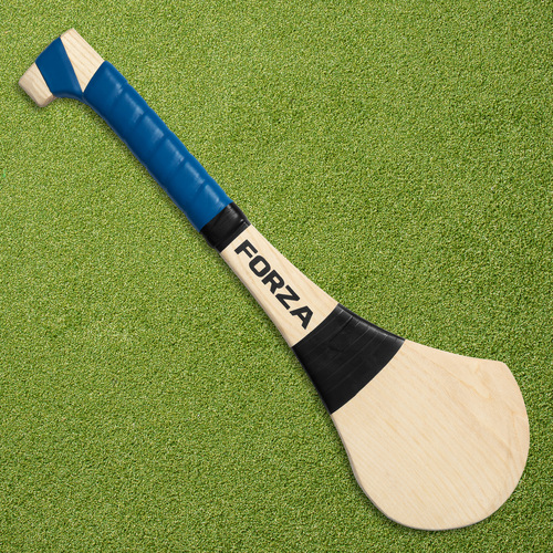FORZA Ash Wood Hurling (GAA) Stick [5 Sizes] [Grip Colour:: Blue] [Stick Size:: 18"]