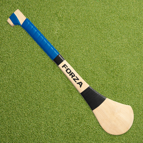 FORZA Ash Wood Hurling (GAA) Stick [5 Sizes] [Grip Colour:: Blue] [Stick Size:: 26"]