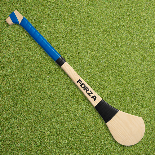 FORZA Ash Wood Hurling (GAA) Stick [5 Sizes] [Grip Colour:: Blue] [Stick Size:: 30"]