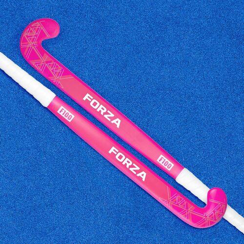 FORZA F100 Hockey Sticks [100% Fibreglass] [Colour: Pink] [Hockey Stick Size:: 36.5"] [Optional Carry Bag :: No]