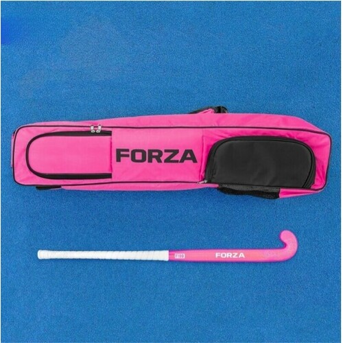 FORZA F100 Hockey Sticks [100% Fibreglass] [Colour: Pink] [Hockey Stick Size:: 36.5"] [Optional Carry Bag :: Deluxe Bag]