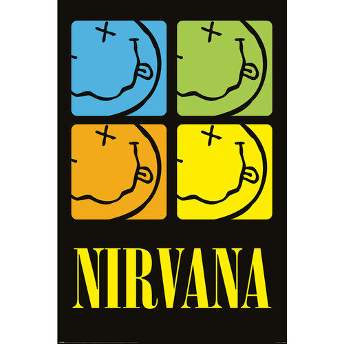 Nirvana Poster Smiley Squares 260