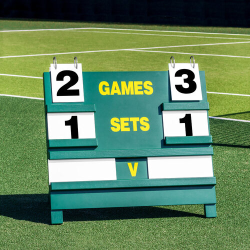 Wooden Tennis Scoreboard [Freestanding]