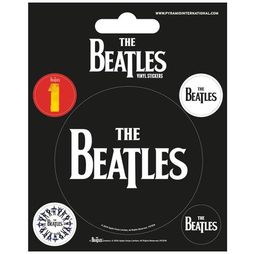 The Beatles Stickers Black