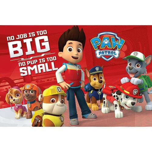 Paw Patrol Poster No Pup Is Too Small 73