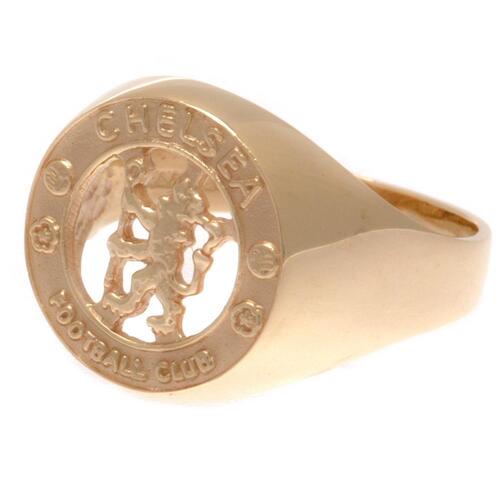 Chelsea FC 9ct Gold Crest Ring Small