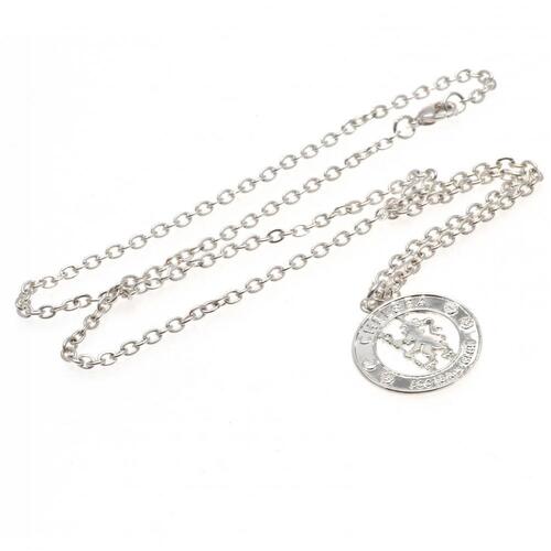 Chelsea FC Silver Plated Pendant &amp; Chain CR