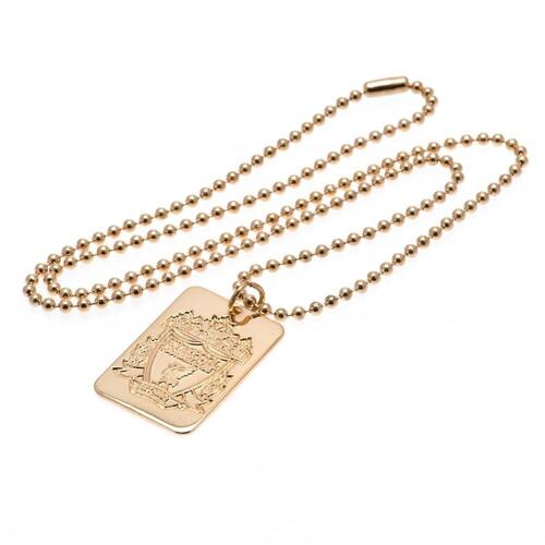 Liverpool FC Gold Plated Dog Tag &amp; Chain