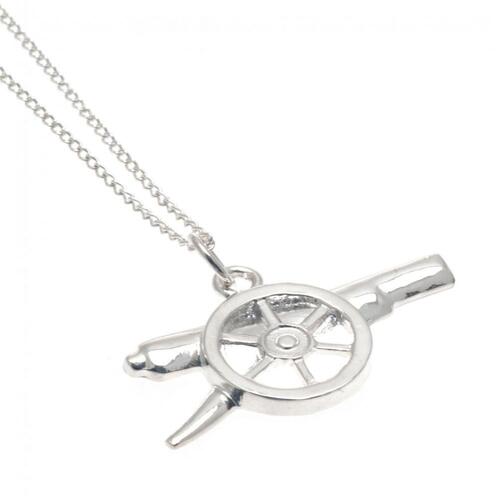 Arsenal FC Sterling Silver Pendant &amp; Chain GN