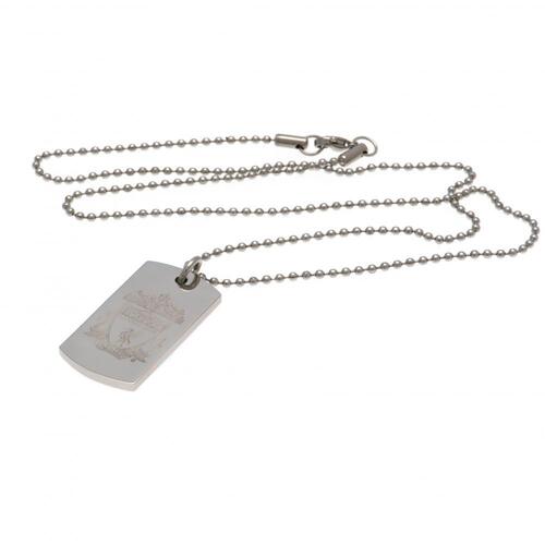 Liverpool FC Engraved Dog Tag &amp; Chain CR